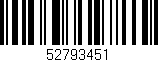 Código de barras (EAN, GTIN, SKU, ISBN): '52793451'