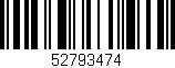 Código de barras (EAN, GTIN, SKU, ISBN): '52793474'