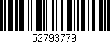 Código de barras (EAN, GTIN, SKU, ISBN): '52793779'