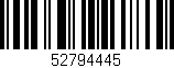 Código de barras (EAN, GTIN, SKU, ISBN): '52794445'