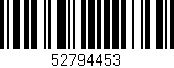 Código de barras (EAN, GTIN, SKU, ISBN): '52794453'