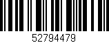 Código de barras (EAN, GTIN, SKU, ISBN): '52794479'