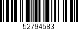 Código de barras (EAN, GTIN, SKU, ISBN): '52794583'