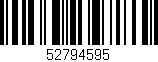 Código de barras (EAN, GTIN, SKU, ISBN): '52794595'