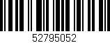 Código de barras (EAN, GTIN, SKU, ISBN): '52795052'
