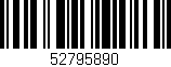 Código de barras (EAN, GTIN, SKU, ISBN): '52795890'