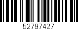 Código de barras (EAN, GTIN, SKU, ISBN): '52797427'