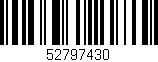 Código de barras (EAN, GTIN, SKU, ISBN): '52797430'