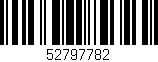 Código de barras (EAN, GTIN, SKU, ISBN): '52797782'
