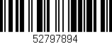 Código de barras (EAN, GTIN, SKU, ISBN): '52797894'