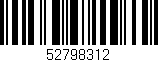 Código de barras (EAN, GTIN, SKU, ISBN): '52798312'
