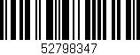 Código de barras (EAN, GTIN, SKU, ISBN): '52798347'