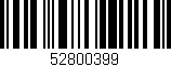 Código de barras (EAN, GTIN, SKU, ISBN): '52800399'