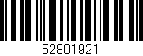 Código de barras (EAN, GTIN, SKU, ISBN): '52801921'