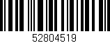 Código de barras (EAN, GTIN, SKU, ISBN): '52804519'