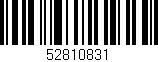 Código de barras (EAN, GTIN, SKU, ISBN): '52810831'