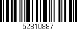 Código de barras (EAN, GTIN, SKU, ISBN): '52810887'
