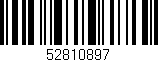 Código de barras (EAN, GTIN, SKU, ISBN): '52810897'