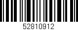 Código de barras (EAN, GTIN, SKU, ISBN): '52810912'