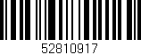 Código de barras (EAN, GTIN, SKU, ISBN): '52810917'