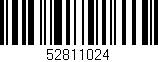 Código de barras (EAN, GTIN, SKU, ISBN): '52811024'