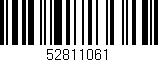 Código de barras (EAN, GTIN, SKU, ISBN): '52811061'