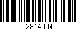 Código de barras (EAN, GTIN, SKU, ISBN): '52814904'