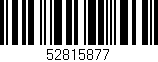 Código de barras (EAN, GTIN, SKU, ISBN): '52815877'