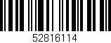 Código de barras (EAN, GTIN, SKU, ISBN): '52816114'