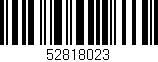 Código de barras (EAN, GTIN, SKU, ISBN): '52818023'