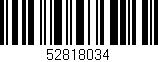 Código de barras (EAN, GTIN, SKU, ISBN): '52818034'