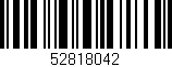 Código de barras (EAN, GTIN, SKU, ISBN): '52818042'