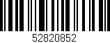 Código de barras (EAN, GTIN, SKU, ISBN): '52820852'