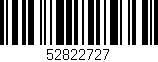 Código de barras (EAN, GTIN, SKU, ISBN): '52822727'