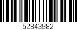 Código de barras (EAN, GTIN, SKU, ISBN): '52843982'
