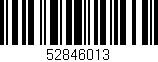 Código de barras (EAN, GTIN, SKU, ISBN): '52846013'