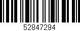 Código de barras (EAN, GTIN, SKU, ISBN): '52847294'