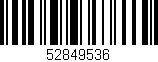 Código de barras (EAN, GTIN, SKU, ISBN): '52849536'