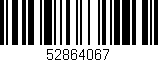 Código de barras (EAN, GTIN, SKU, ISBN): '52864067'
