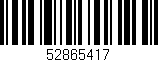Código de barras (EAN, GTIN, SKU, ISBN): '52865417'