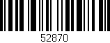 Código de barras (EAN, GTIN, SKU, ISBN): '52870'