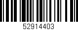 Código de barras (EAN, GTIN, SKU, ISBN): '52914403'