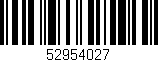 Código de barras (EAN, GTIN, SKU, ISBN): '52954027'