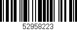 Código de barras (EAN, GTIN, SKU, ISBN): '52958223'