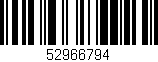 Código de barras (EAN, GTIN, SKU, ISBN): '52966794'
