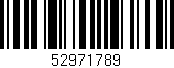 Código de barras (EAN, GTIN, SKU, ISBN): '52971789'