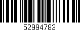 Código de barras (EAN, GTIN, SKU, ISBN): '52994783'