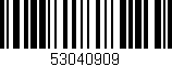 Código de barras (EAN, GTIN, SKU, ISBN): '53040909'