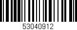 Código de barras (EAN, GTIN, SKU, ISBN): '53040912'