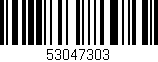 Código de barras (EAN, GTIN, SKU, ISBN): '53047303'